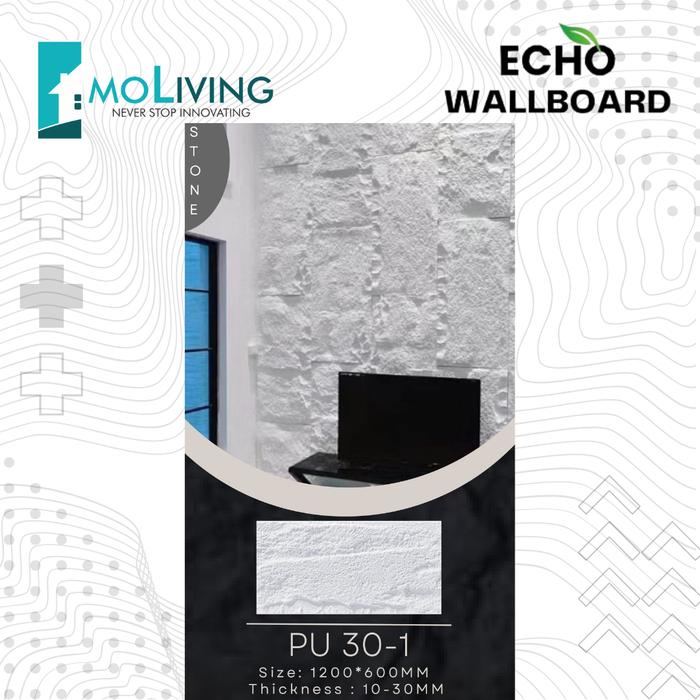 Gambar Panel Dinding Motif Batu Alam | Echo PU Stone Wall Panel | Wall Panel 3D - PU 30-1 dari MoLiving Official Shop undefined Tokopedia