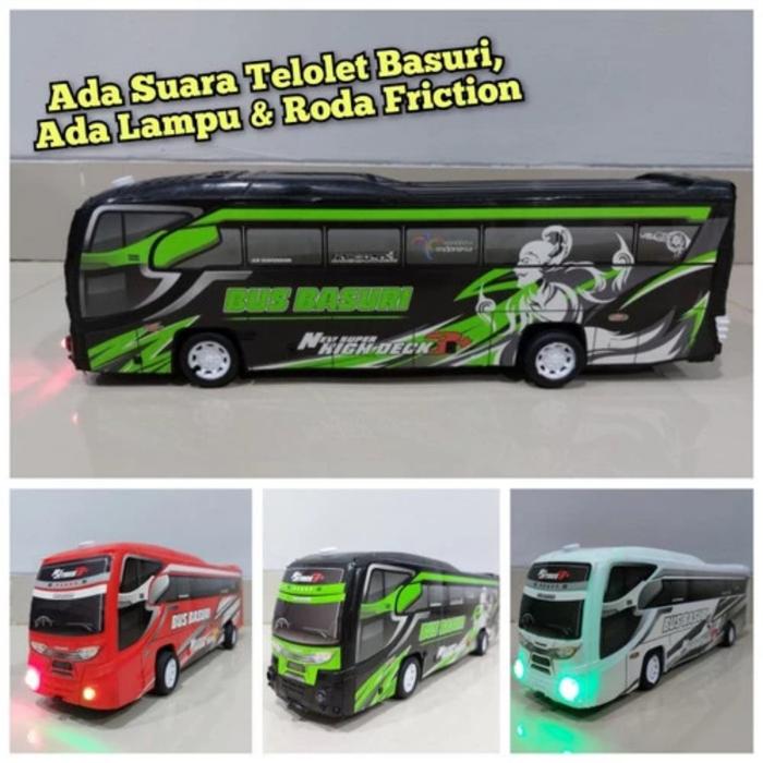 Gambar Mainan Terbaru Mobil Bus Telolet Basuri Bis Lampu Dan Musik - Bus Telolet dari Rumah Chiko undefined Tokopedia