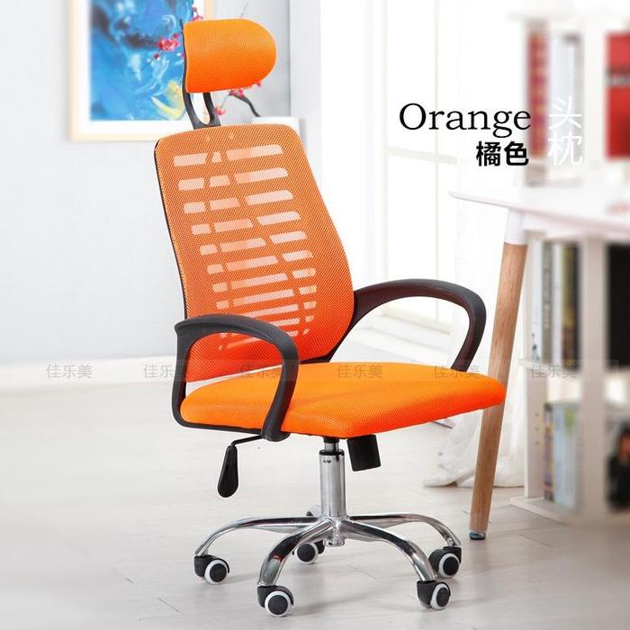 Gambar (TERBARU) KURSI KANTOR DIREKTUR KURSI KERJA JARING SANDARAN KEPALA - 777 Orange dari Sadewa-ind undefined Tokopedia