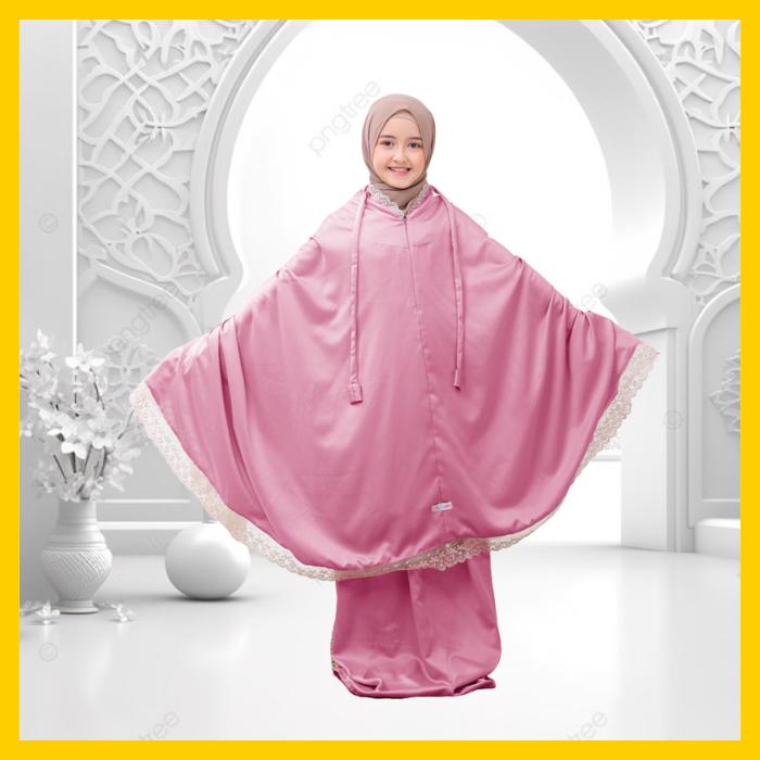 Gambar Mukena Anak Tanggung Silky Premium Perangkat Alat Sholat Telekung Rukuh Anak Perempuan Mewah Dan Elegan - Dusty, XS (1-2 Th) dari PRIMA_IPO undefined Tokopedia