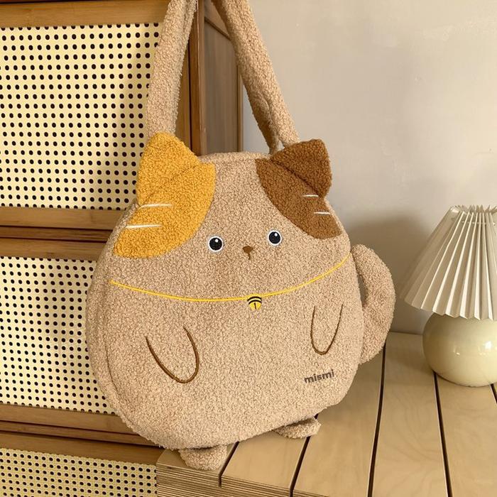 Gambar Mismi Yoru Bag Tas Selempang Wanita Korean Style Cute Shoulder Bag Resleting Perempuan Stylish - 38Y - Khaki dari Mismi Official Store undefined Tokopedia