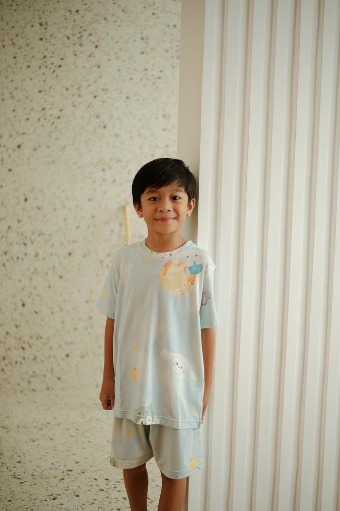 Gambar Goodnitegwen CINAMON TENCEL biru muda cinamoroll piyama wanita dewasa anak laki perempuan - KIDS SP L 6-7Y dari Good Nite Gwen undefined Tokopedia