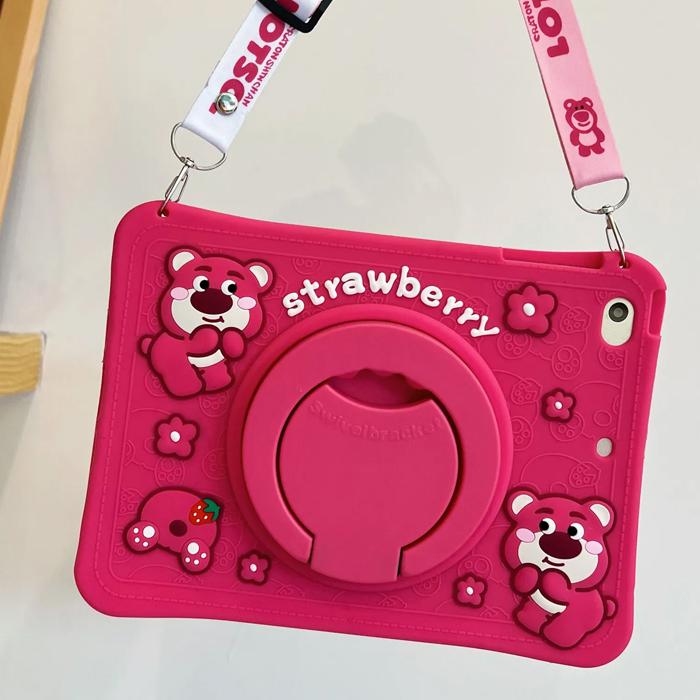 Gambar iPad Gen 5 6 7 8 9 10 Mini 1 2 3 4 Air Pro 10.5 11 Inch M1 M2 Soft Case Casing Cover Sarung Kesing Softcase Silicone Silikon Case Anak Kid Kids Model Motif Karakter Lucu Handle Jinjing Pencil Holder 1st 2nd 3rd 4th 5th 6th 7th 8th 9th 10th Gen Generation - CASE MODEL A, IPAD 5 6 AIR1 2 dari Maxxi Computer undefined Tokopedia