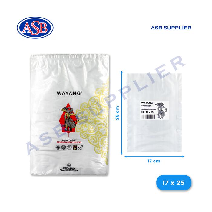 Gambar Plastik PP Bening Wayang BESAR / JUMBO / Plastik Laundry (500 Gram) - 17 x 25 dari ASB SUPPLIER undefined Tokopedia