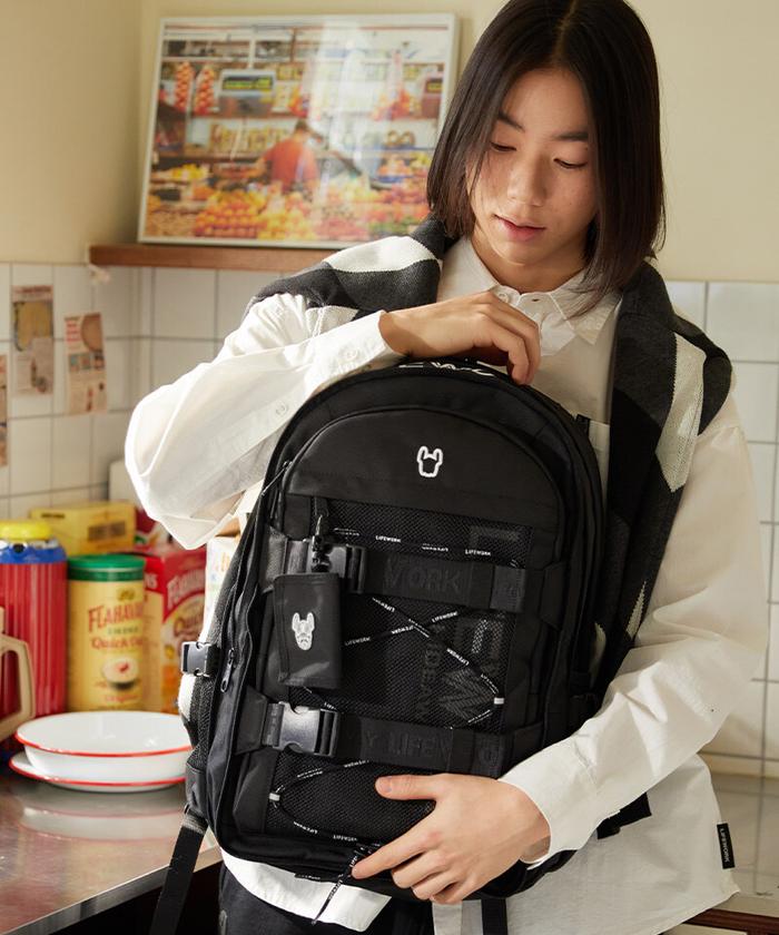 Gambar LifeWork Mesh Webbing String Backpack Authentic - BLACK dari True OG Kicks undefined Tokopedia