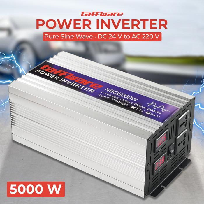 Gambar Power Inverter 24V 6000 Watt 5000 Watt Power Inverter Mobil Pure Sine Wave DC 24V to AC 220V - 5000W dari MAJU BEKASI undefined Tokopedia
