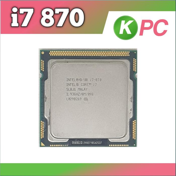 Core Intel i7-870 2.93GHz Processor SLBJG CPU 0 Quad-Core LGA I7