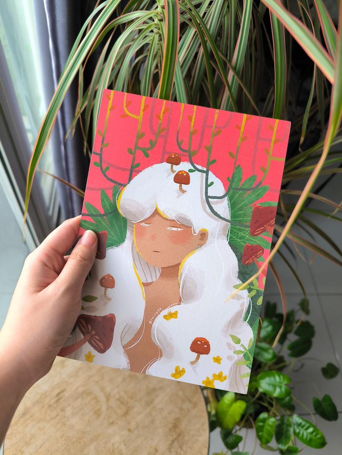 Gambar ♡ art_by_reiraee ♡ | ART PRINT Original, Frieren Fanart, With Handala - Original Art 1 dari art_by_reiraee undefined Tokopedia