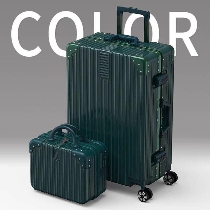 Gambar LAOSHIDAISHU KOPER A931 Super Good Quality SET TSA LOCK SIZE 20/24/26 - Hijau tua, 20 inch dari laoshidaishu undefined Tokopedia