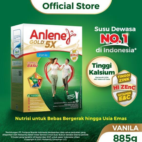 Gambar Anlene Gold 5X Susu Bubuk Vanilla 850g-Tulang, Sendi & Otot dari qiqisMarket undefined Tokopedia