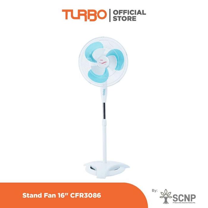 Gambar Stand Fan Turbo 16inch CFR 3086 Kipas Angin Berdiri Turbo - Biru dari demishops123 undefined 5 Tokopedia