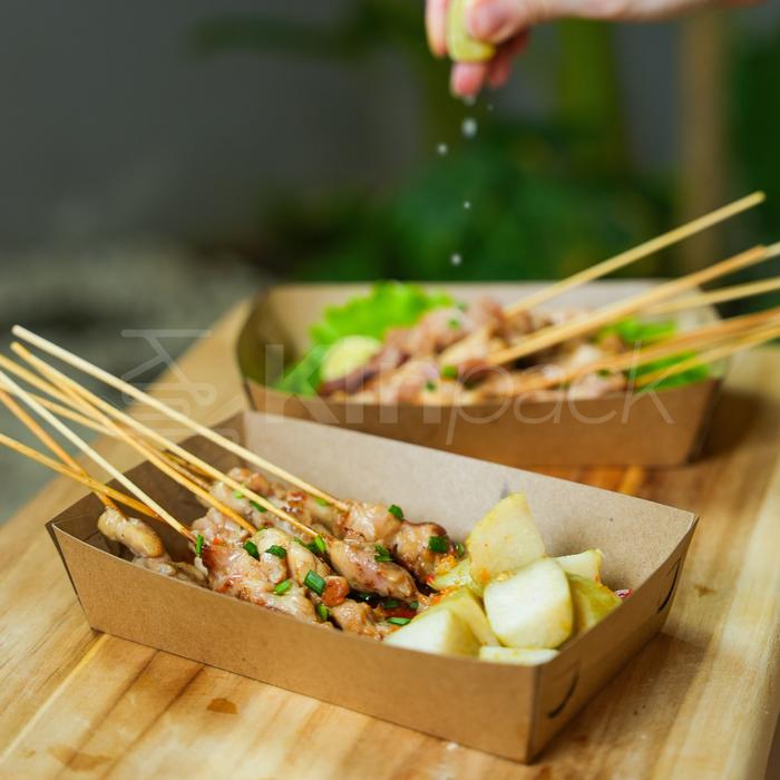 Gambar Paper lunch box Tray kraft Large - KINPACK ( KN - TRAY KRAFT L ) dari Smiley Pack undefined Tokopedia