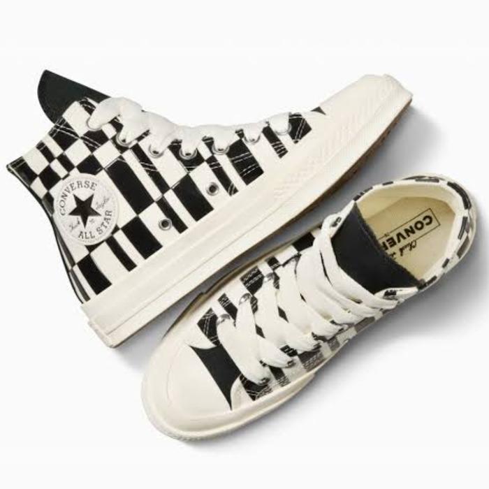 Jual Converse Chuck 70 High Checkered Black Egret A08764C 36