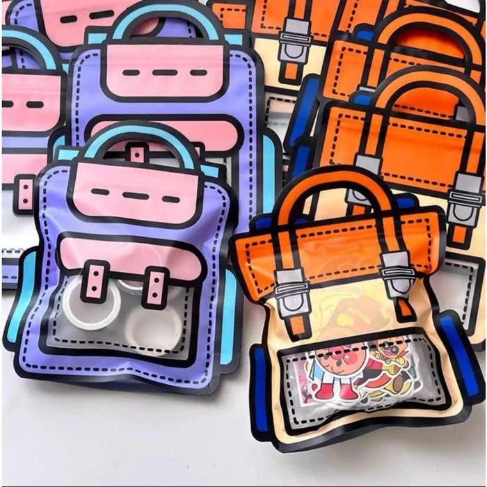 Gambar Kantong Snack Besar Bingkisan Ultah Tas Plastik Ziplock Hampers Goodie Bag Hadiah Motif Tas Ransel - GUDIBAG RANDOM dari Djakarta Galerindo Tokped undefined Tokopedia