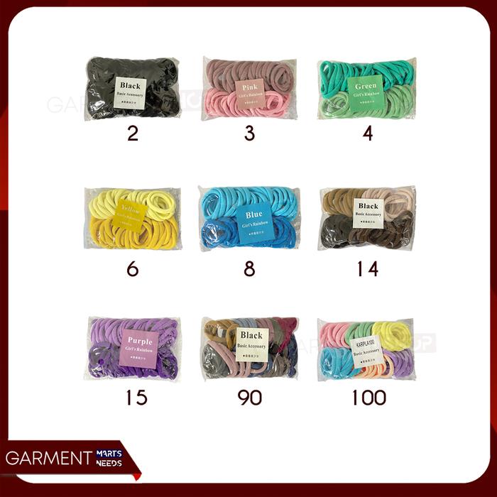 Gambar KARPLA - Set Kuncir Rambut Pouch Warna Warni Hair Fashion Wanita Ikat Rambut Kepang Polos Salon Aksesoris - Random dari Garment Sidoarjo undefined Tokopedia