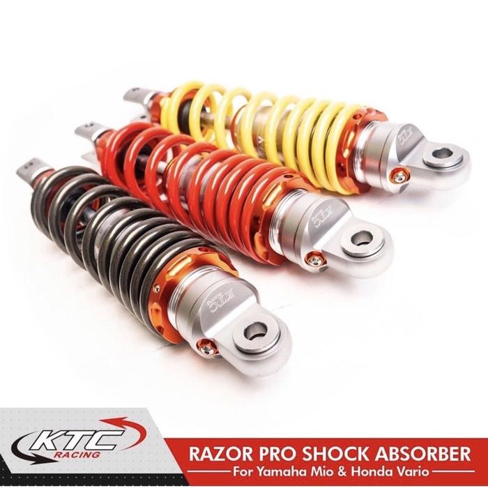 Gambar Shock KTC Racing Shockbreaker Belakang Razor Pro Rebound Klik Fungsi Shok Matic Non Tabung 300mm 325mm Beat FI Mio Fino Scoopy Vario X-Ride Lexi - Kuning, 300mm dari WEST OFFICIAL STORE undefined Tokopedia