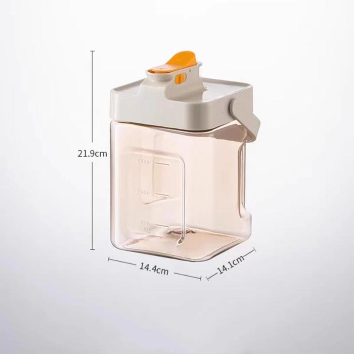 Gambar Botol Minum Penyimpanan Tempat Minum Transparant Tebal - 2,3 L Cream dari MURA HOME LIVING_NEW undefined Tokopedia