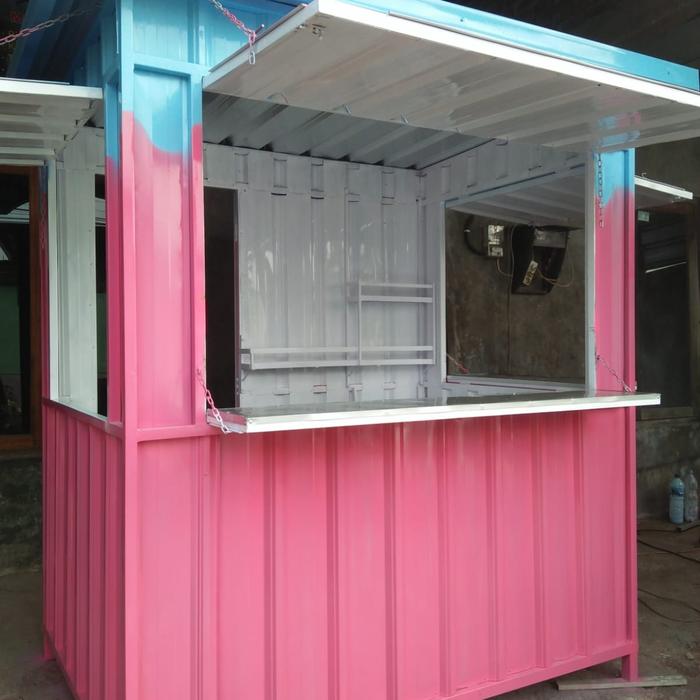 Gambar booth semi kontainer & gerobak jualan warung dari BerdikariJT undefined Tokopedia