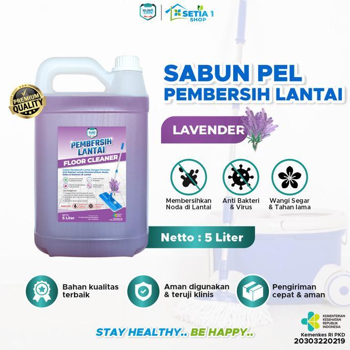 Gambar [ READY ] Cairan Pembersih Lantai 5 Liter KLINO CARE Floor Cleaner - lavender dari Toko Kolomunyeng undefined Tokopedia