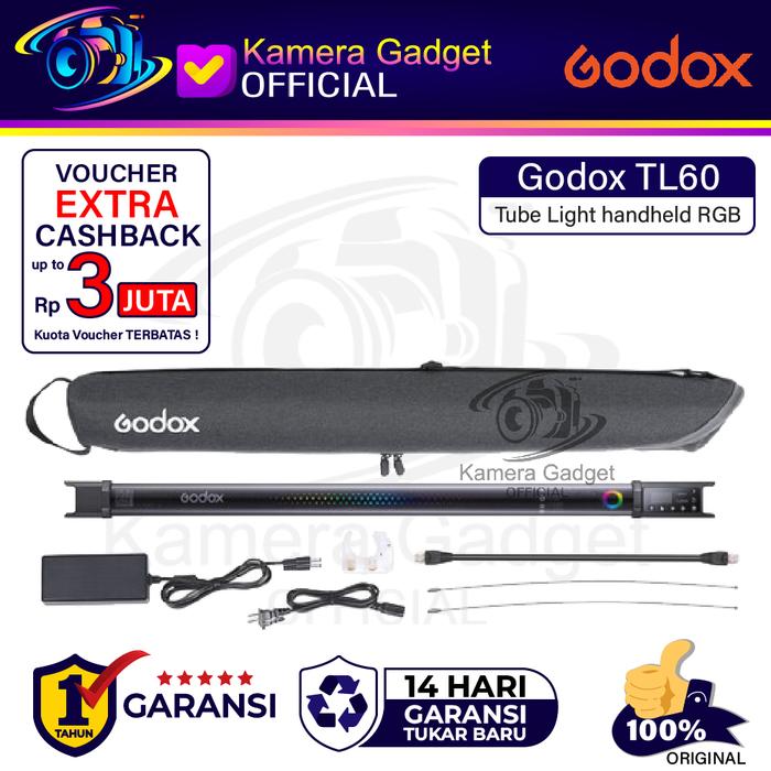 Gambar Godox TL60 Tube Light handheld RGB LED Video Full Color Light TL-60 - PAKET STANDARD dari Kamera Gadget Official undefined Tokopedia