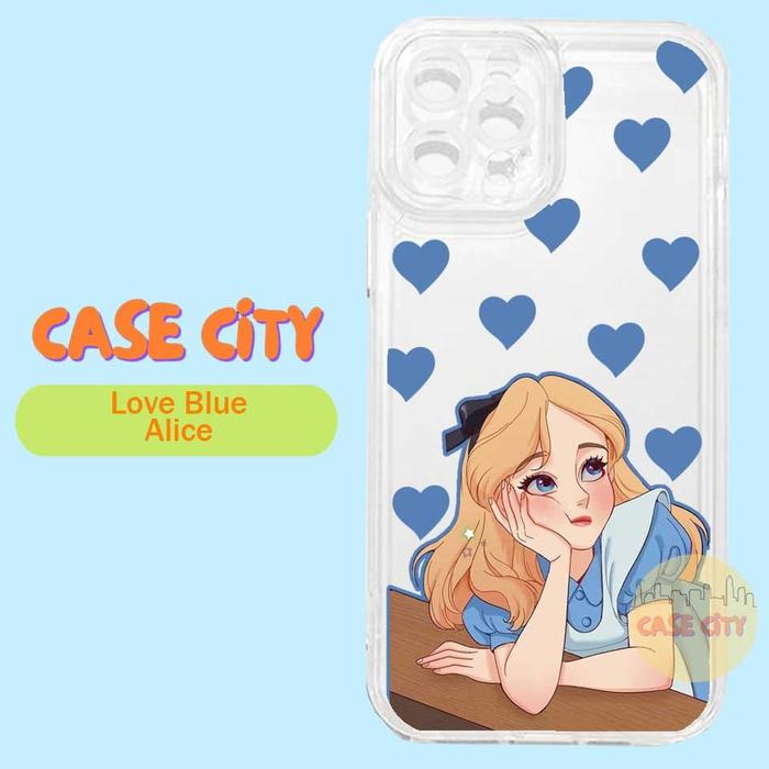 Gambar CP44 CASING SILIKON PRINCESS FOR SAMSUNG J2 J7 A12 A22 A30 A50 S A03 A04 A32 A05 A24 A55 A35 A54 SOFTCASE OCTAGON BENING - LOVE BLUE ALICE, A24 dari Case City undefined Tokopedia