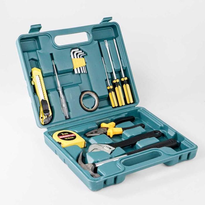 Gambar Tool Kit Set Perkakas Tukang Tang Palu Obeng plus Storage Box 19 in 1 - YL 15 in 1 dari Branz Shopp undefined Tokopedia