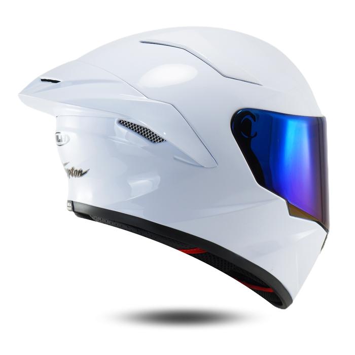 Gambar Helm Full Face Mla Ttc Putih Paket Ganteng Leopard - Putih non paket, Blue dari Galleryhelm undefined Tokopedia