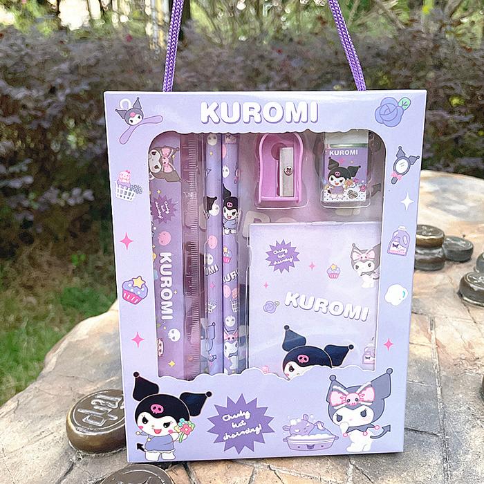 Gambar PENSIL SET ATK KARAKTER SANRIO KUROMI CHINAMOROL MELODY 6 IN 1 - Kuromi dari Toko Samuel 86 undefined Tokopedia