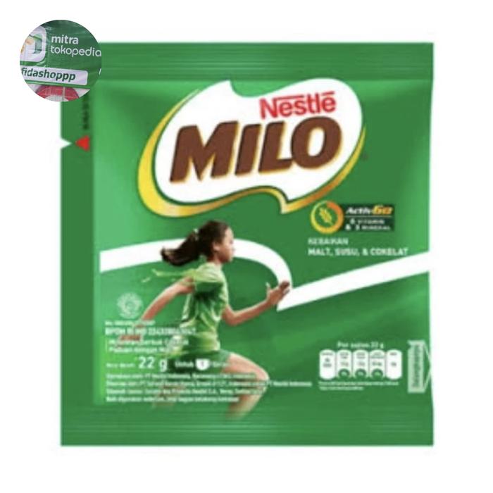 Gambar milo sachet 22gr renceng isi 10 dari fida shoppp undefined Tokopedia