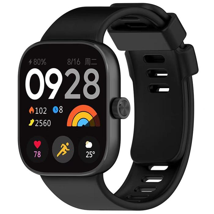 Gambar Strap Redmi Watch 4 Silicone Tali Pengganti Xiaomi Redmi Watch 4 Bahan Silicone - Hitam dari StrapSmartwatch_NEW undefined Tokopedia
