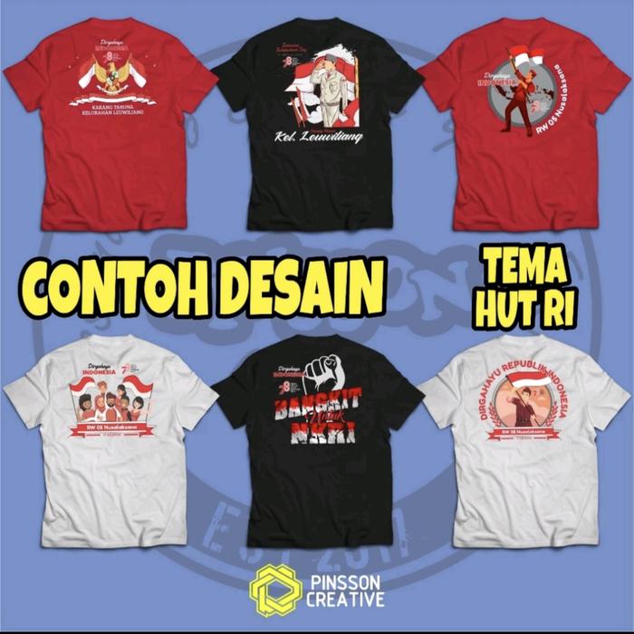 Gambar Kaos Sablon  Custom DTF Bajur Bordir Catak Foto Bisa Logo Partai - Merah Muda, L dari VB.Store01 undefined Tokopedia