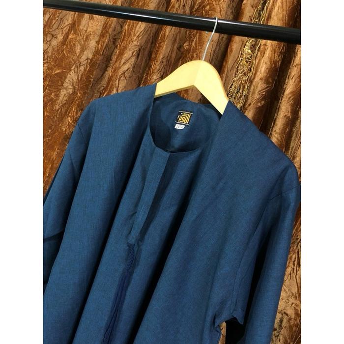 Gambar DBI - Baju Jubah Gamis Sultan Motif Dubai Pria Model Arab Saudi Maroko - DB-Biru, 60/24 dari Osmanly undefined Tokopedia
