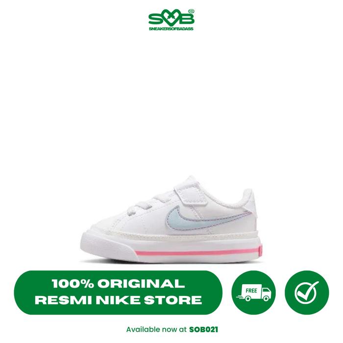 Sepatu Sneakers Nike Toddler Court Legacy Shoes White Light Armory Blue  DA5382-121 25 di Sneakers Of Badass Tokopedia
