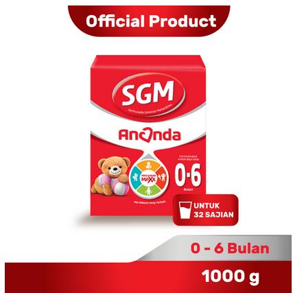 Gambar SGM Ananda 1 Formula Bayi Bubuk 0-6 Bulan 1000 Gram dari dgoodsstore undefined Tokopedia