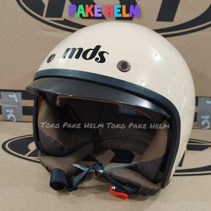 Gambar HELM MDS MAGNUM RETRO BOGO CREAM ORIGINAL 100% - M dari pakehelm undefined Tokopedia