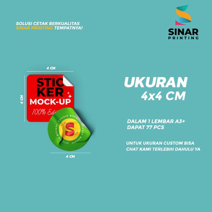 Gambar SINAR PRINTING - STICKER LABEL BONTAX KISS CUT CUSTOM - STIKER BONTAK LABEL KUSTOM A3 SATUAN - 4X4, DOFF dari Sinar Printing Bali undefined Tokopedia