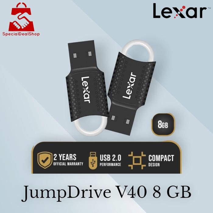 Gambar FlashDisk Lexar V40 Jumpdrive 8/16/32/64 GB - Flash Disk USB 2.0 - 8GB dari specialdealshop undefined Tokopedia