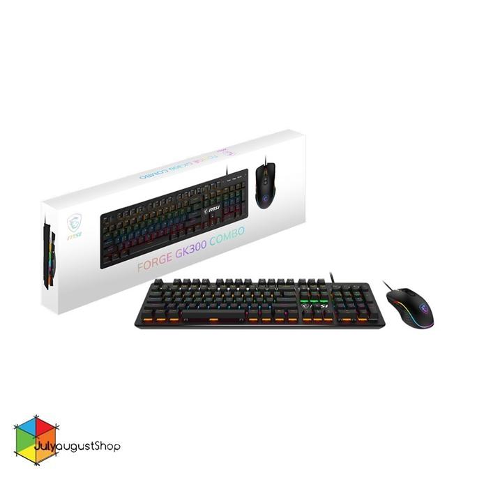 Gambar MSI FORGE GK300 COMBO - Gaming Keyboard + Mouse dari Julyaugustshop undefined Tokopedia