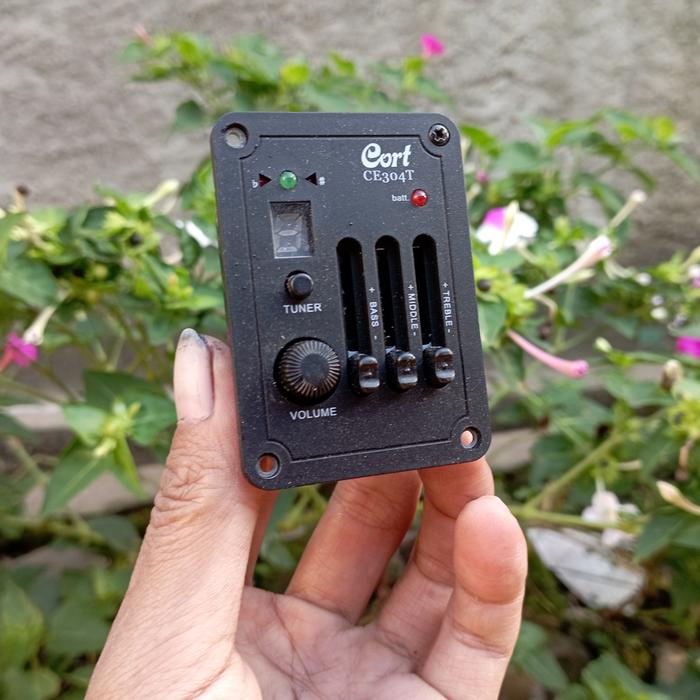 Jual Preamp Equalizer Gitar Akustik Cort Ce304t With Tuner Di Seller