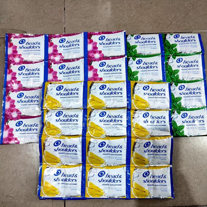 Gambar HEAD N SHOULDERS SHAMPOO RENCENG ISI 12PC / SHAMPOO ANTI KETOMBE - Kuning dari Maju Jaya Makmur undefined Tokopedia