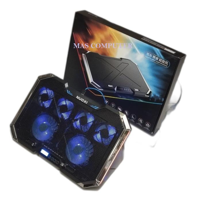 Gambar COOLING PAD NUOXI Q8 RGB 6 FAN / COOLINGPAD GAMING / KIPAS LAPTOP dari MAS KOMPUTER_NEW undefined Tokopedia