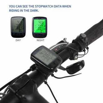 Gambar SunDING Speedometer Sepeda Backlight LCD Bike Handlebar Accessory - - Hitam dari Leno net undefined Tokopedia