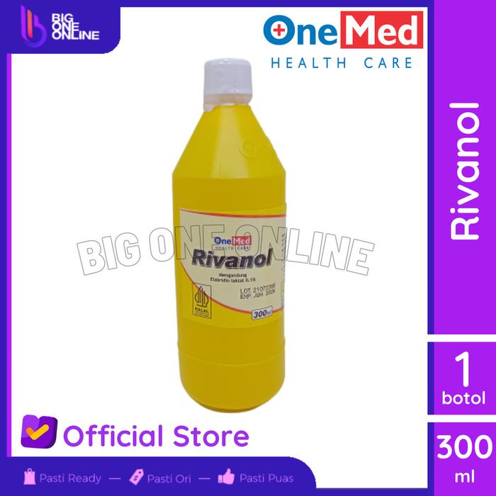 Gambar OneMed Rivanol 300ml Cairan Antiseptik, P3K Antiseptic Pembersih Luka - 300 ML ONEMED dari Big One Online undefined Tokopedia