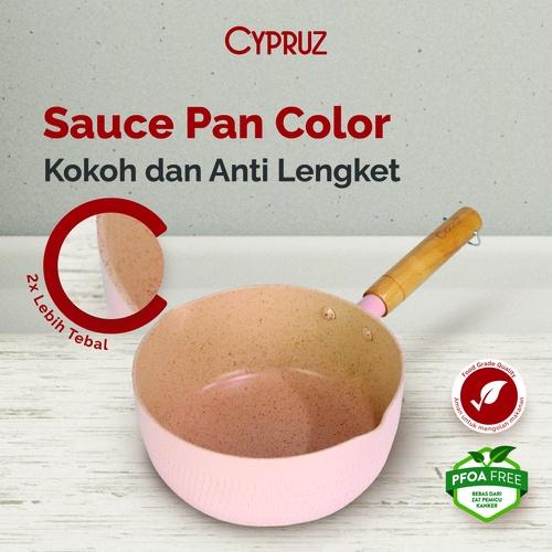 Gambar CYPRUZ Sauce Pan 20 cm Putih/grey Color Series Cypruz SN-0272 - 20 CM/SN 0272 dari TOKO JAWA ELECTRIK undefined 5 Tokopedia