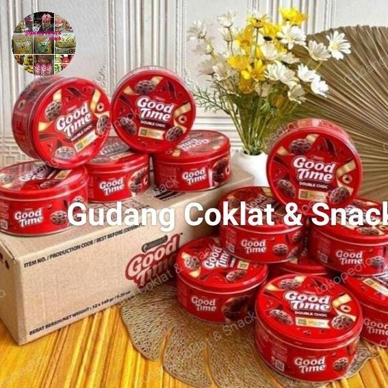 Gambar BISKUIT GOOD TIME  DOUBLE CHOCO KALENG 149gram dari Gudang Coklat & Snack undefined Tokopedia