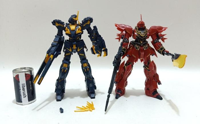 Gambar Bandai robot damashii Sinanju Gundam HG HGUC unicorn banshee 1/144 model kit dari Liberush_store2 undefined Tokopedia