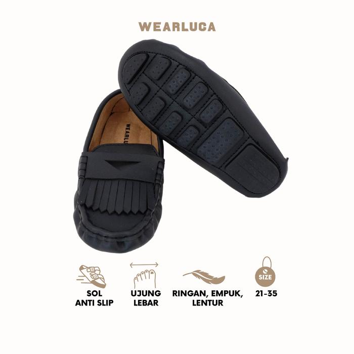 Gambar WEARLUCA - Sepatu Anak Laki-laki - ESSA LOAFER - BLACK, 22 dari WEARLUCA undefined Tokopedia