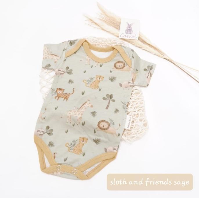 Gambar Carrol N Barrol Body Suit Jumper Tencel Collections 2023- Jumper Boys - Sloth n Friends, 0-3 Bulan dari PanstaStore undefined Tokopedia
