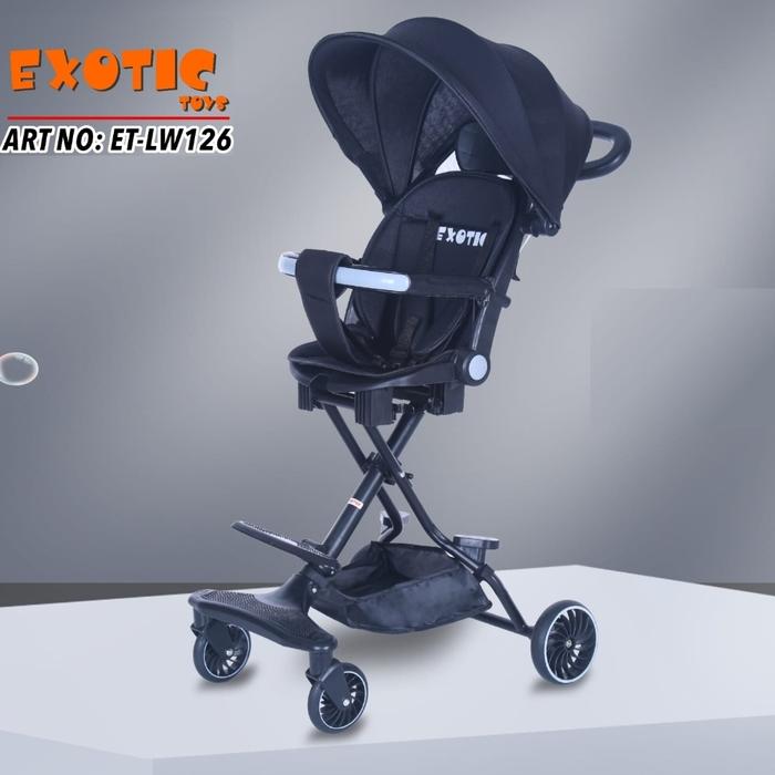 Gambar Magic Stroller Pasific Exotic LW126 LW-126 LW 126 Kereta Dorong Bayi - Hitam dari Seven Kado undefined Tokopedia