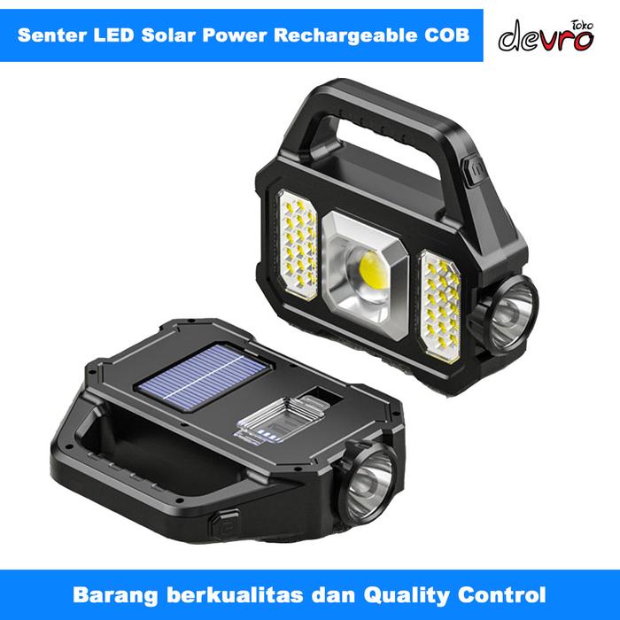 Gambar Senter Camping Lampu LED Solar Power Rechargeable COB - YD-2205A dari Devro undefined Tokopedia